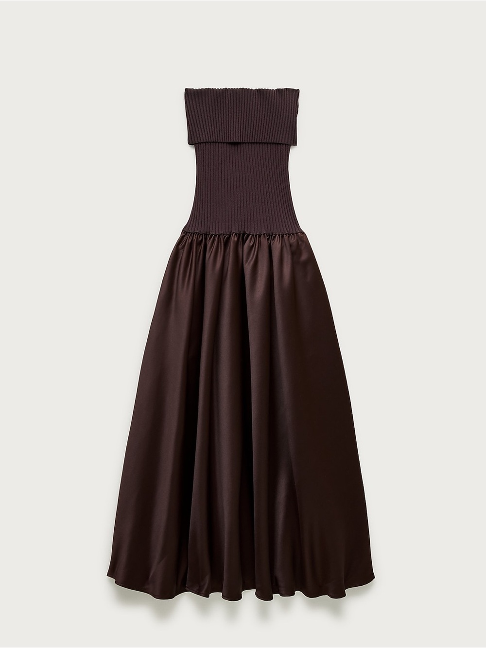 J. Crew Collection foldover mixy dress in duchesse satin
